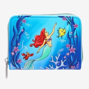 Loungefly The Little Mermaid Trio Sea Mini
Zipper Wallet